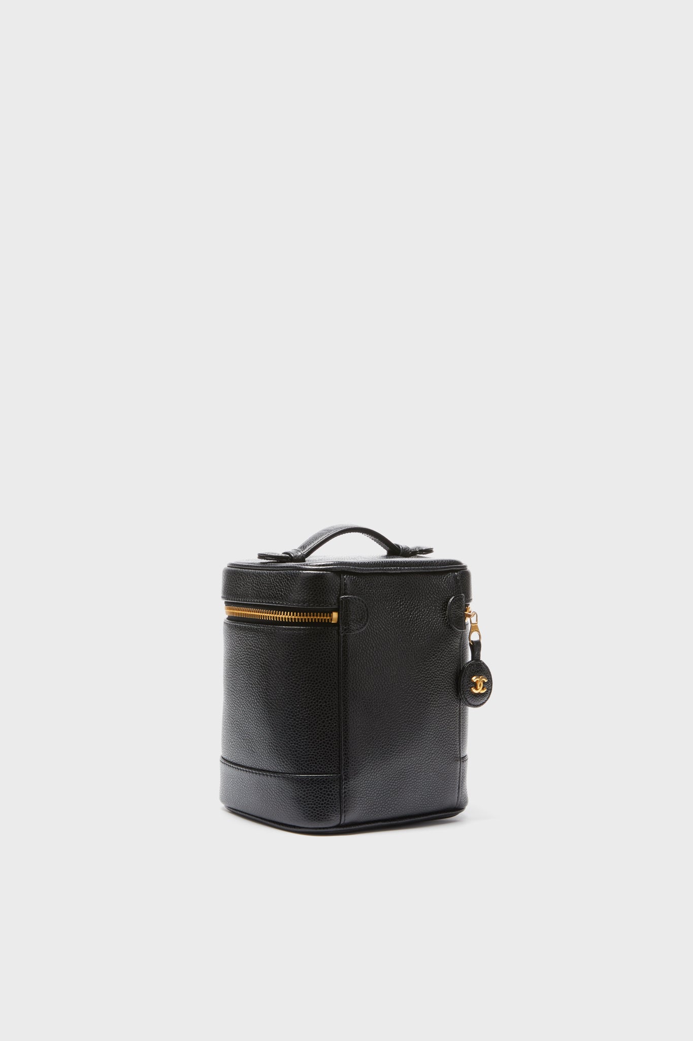 CHANEL Black Caviar Tall Vanity Bag
