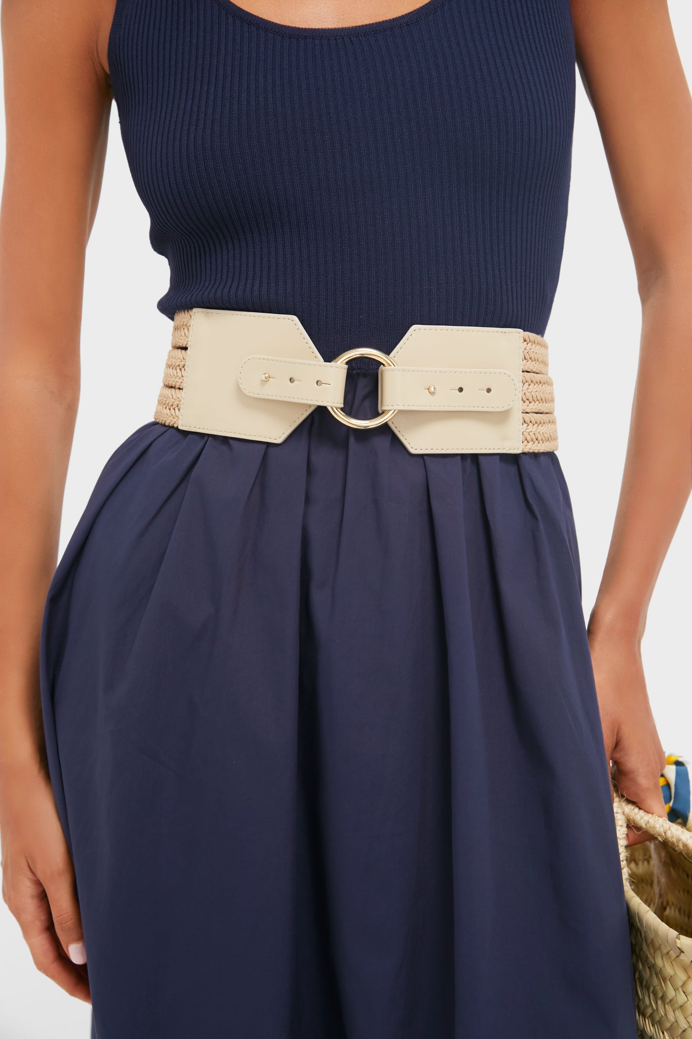Champagne and Gold Odin Linen Belt