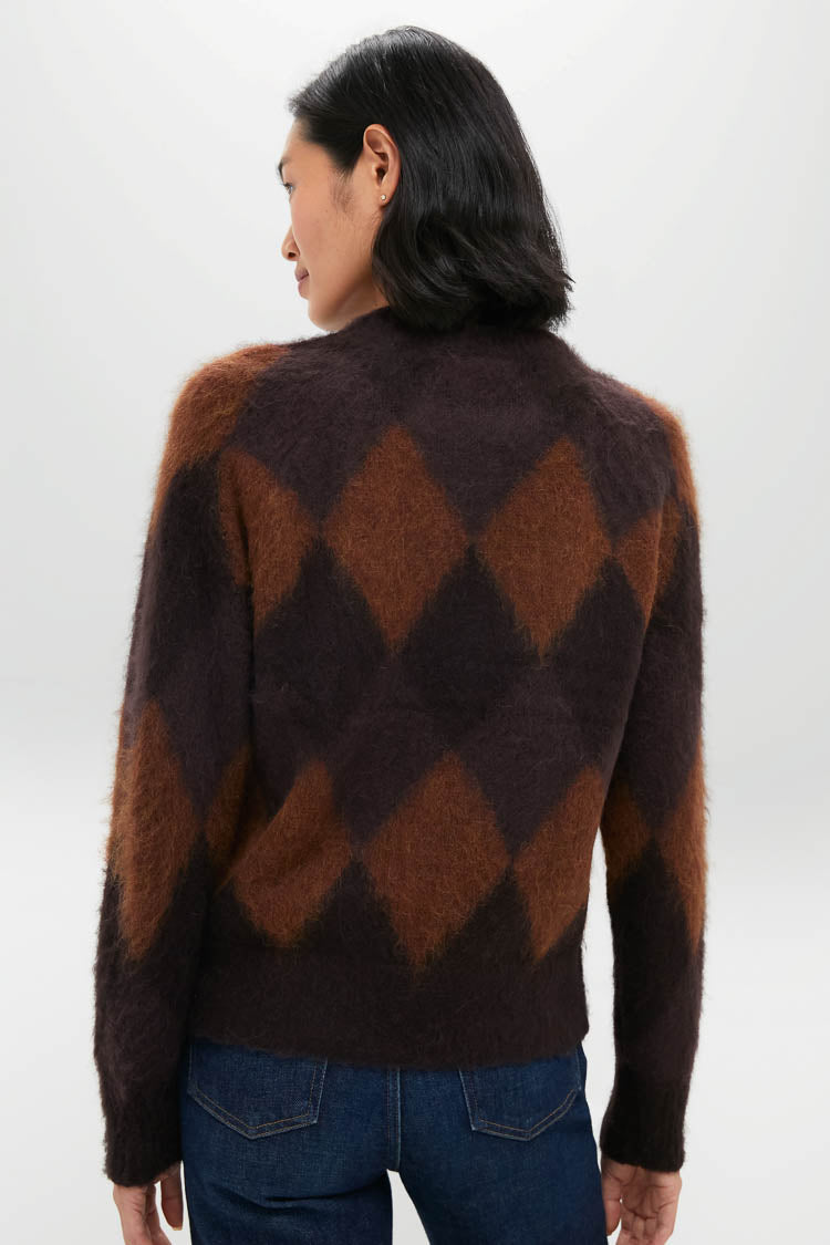Deep Plum Bronco and Dark Umber Ezra Sweater