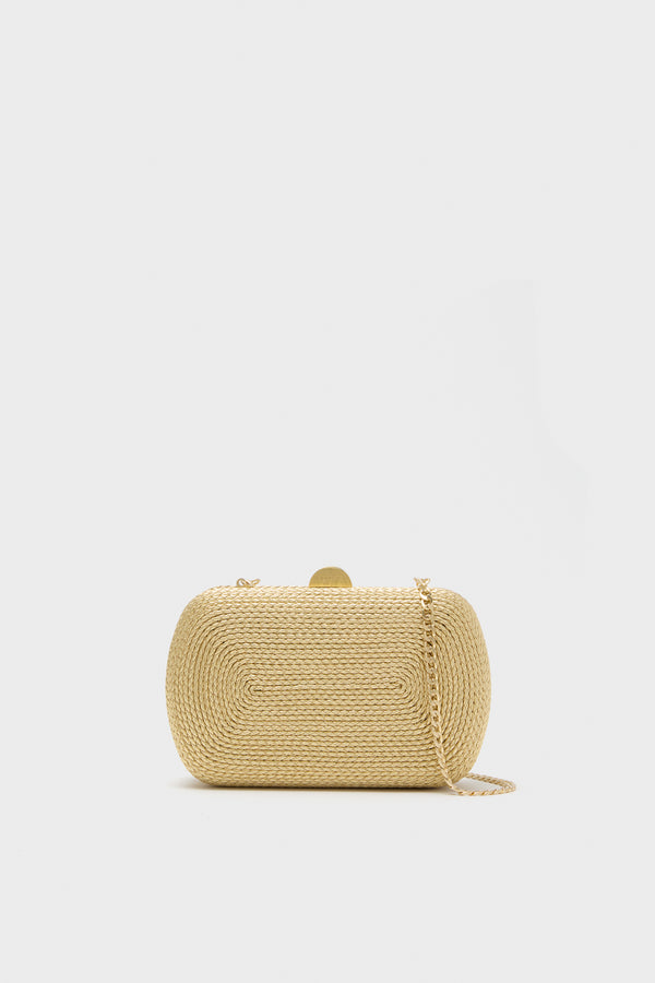 Gold Martina Coiled Rope Clutch | Olga Berg | Tuckernuck