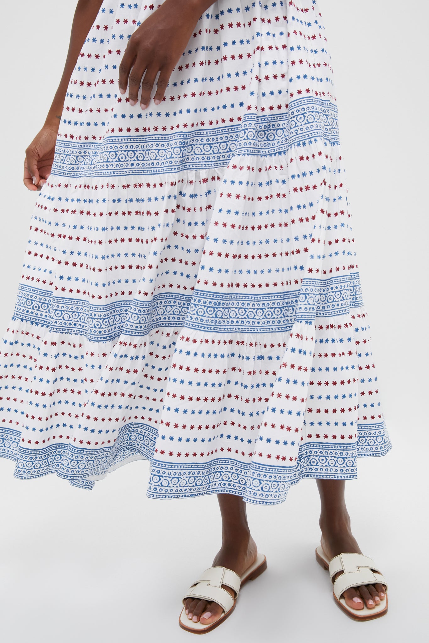 Exclusive Ellis Blue Puff Sleeve Maxi Dress