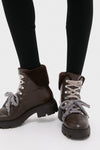 Walnut Hudson Lite Lace Up Booties