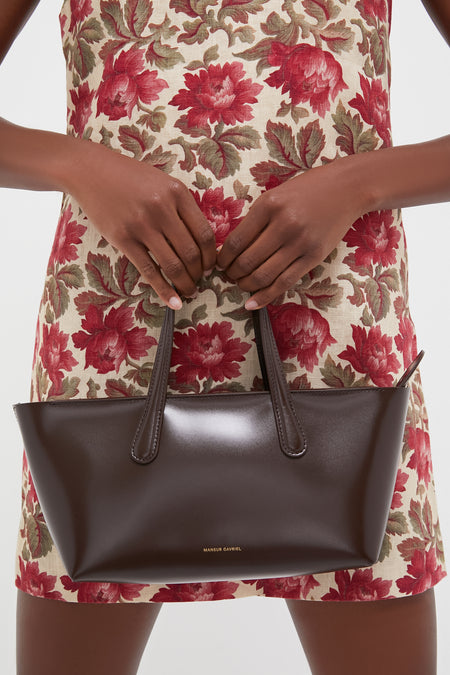 Chocolate and Warm Grey Mini Everyday Tote