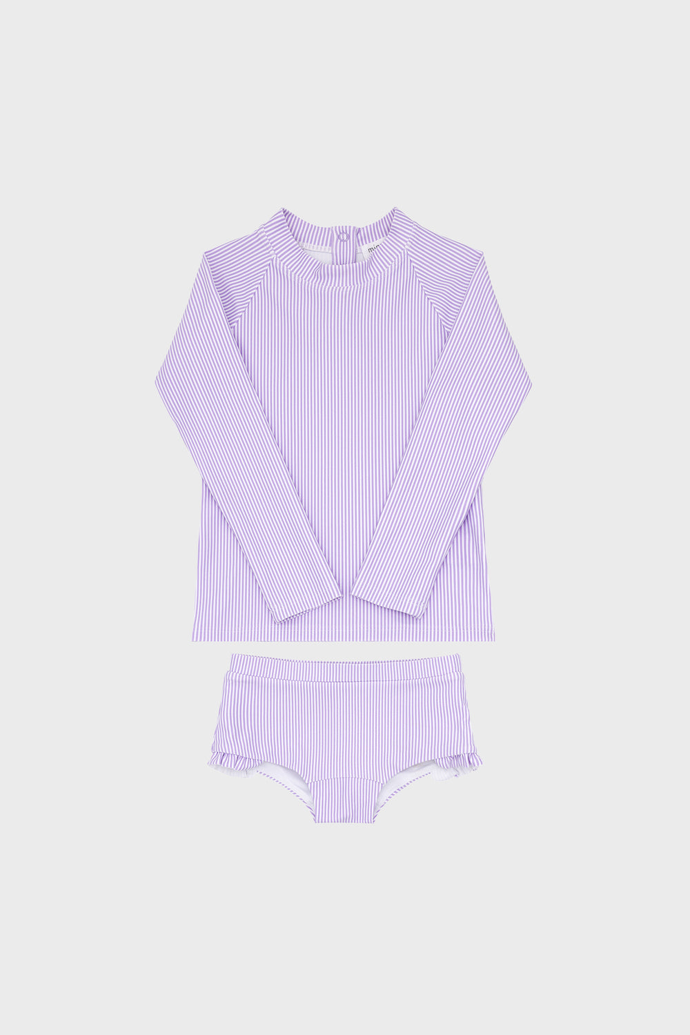 Lavender Micro Stripe Rashguard Set