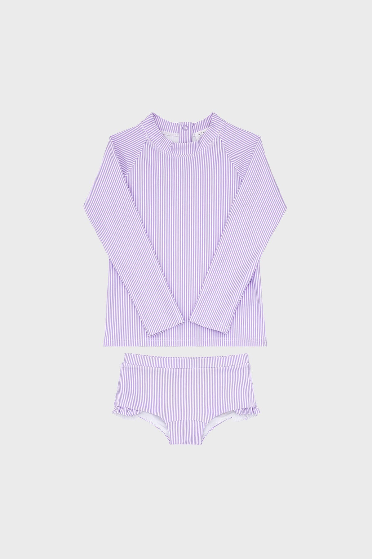 Lavender Micro Stripe Rashguard Set