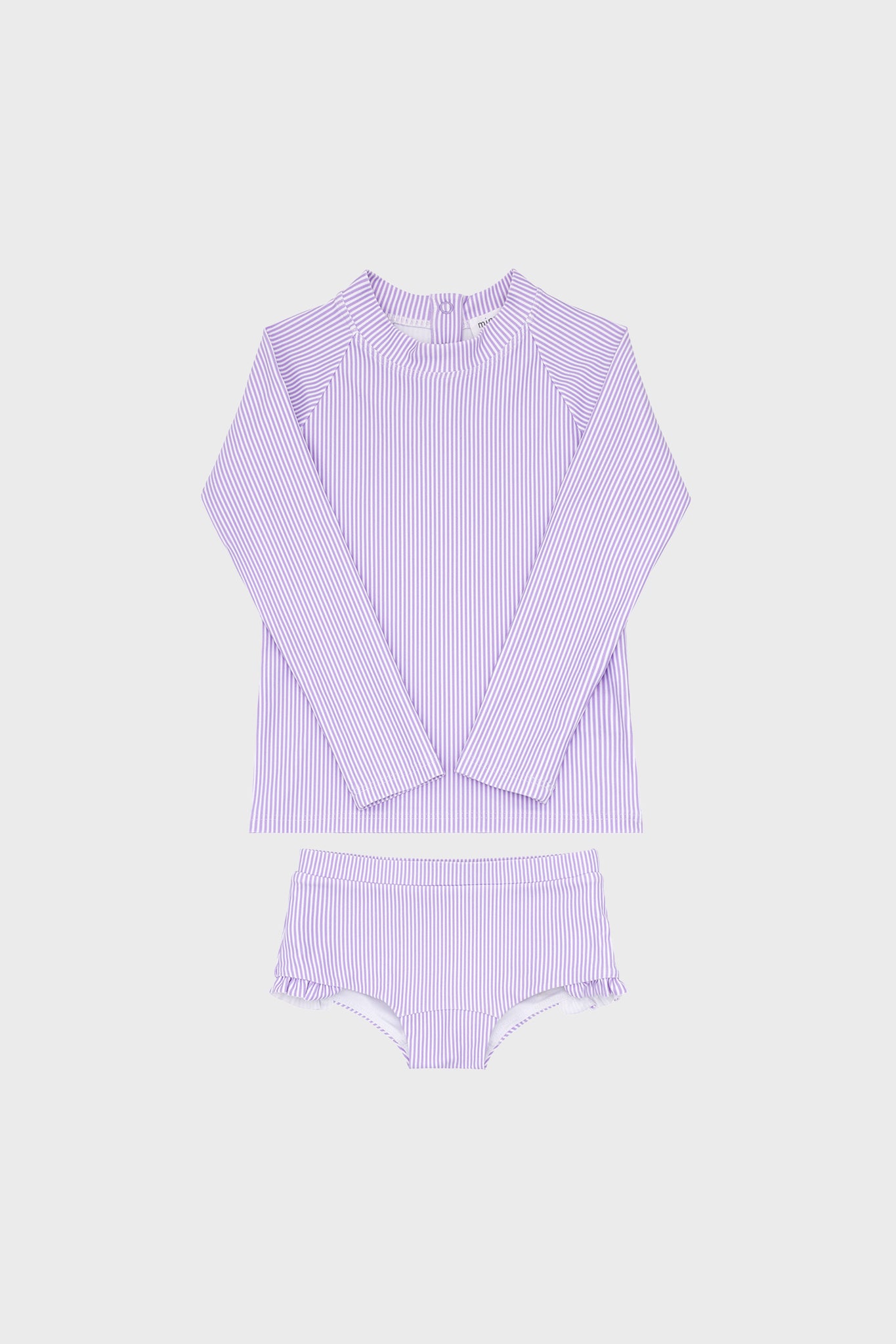 Lavender Micro Stripe Rashguard Set