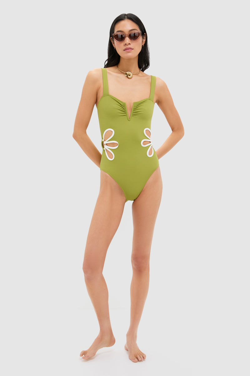 Moss and Ivory Flora One Piece