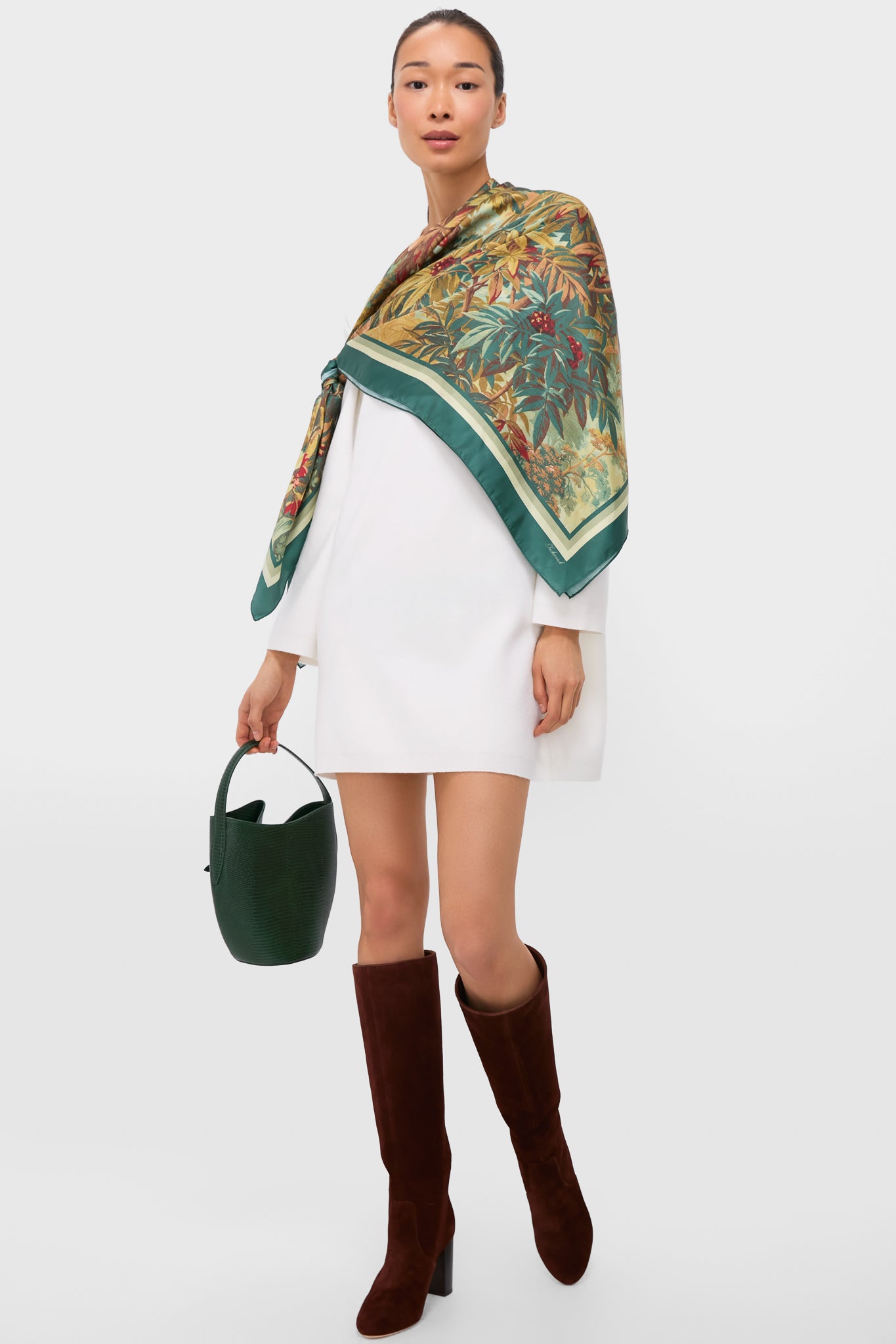 Winter White Vivianne Crewneck Dress