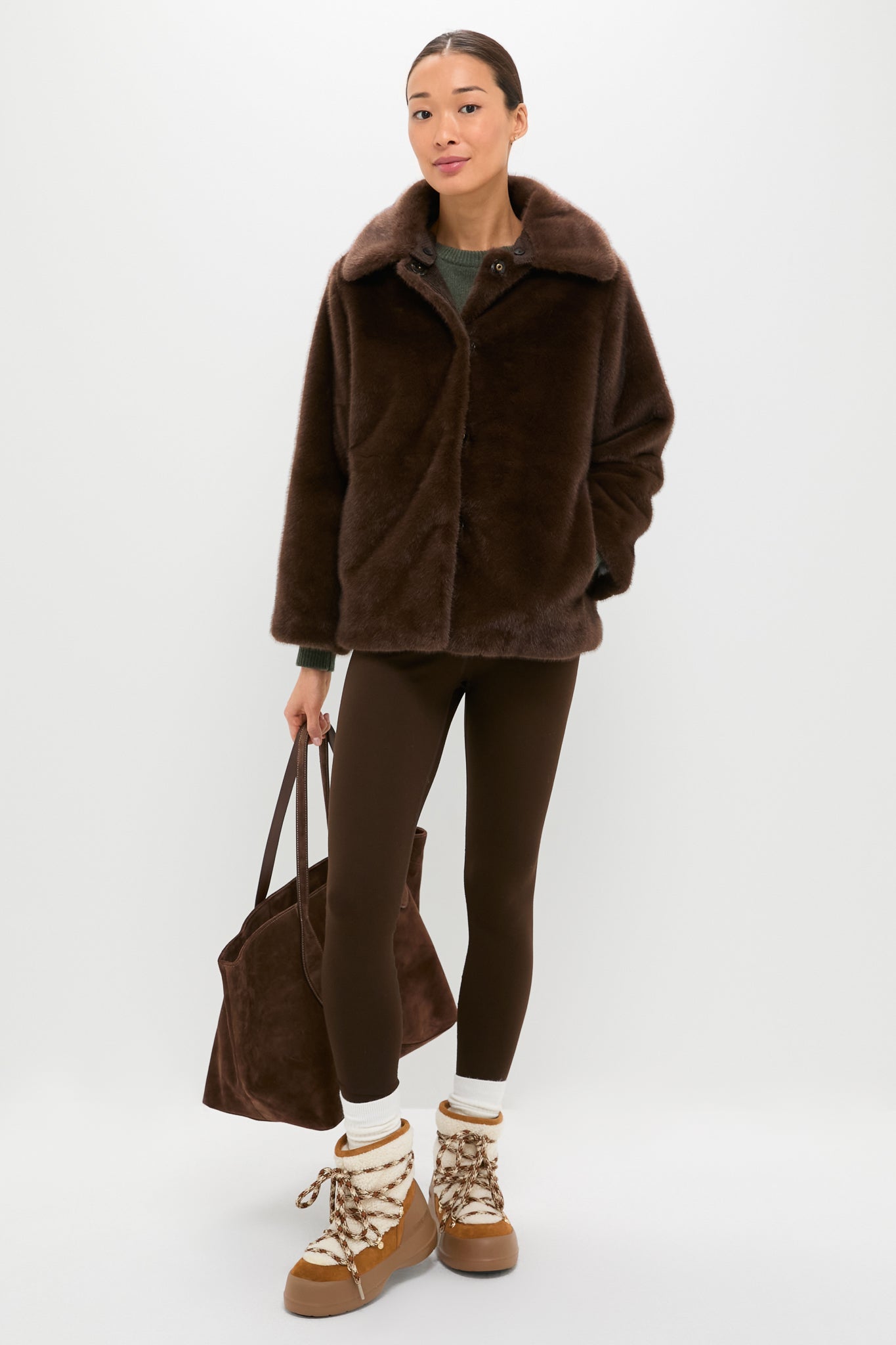 Whiskey Off White Luna Shearling Boots | Moon Boot