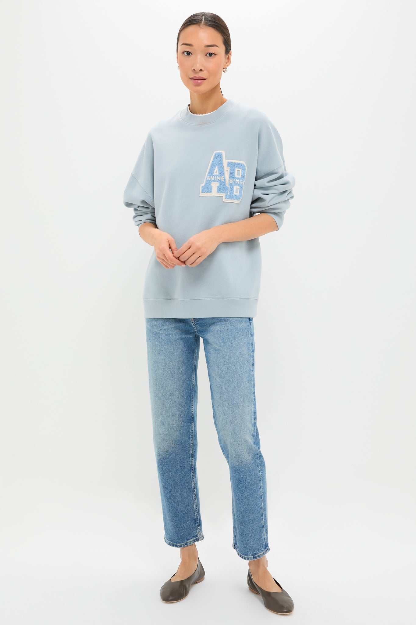 Light Blue Miles Oversized Sweatshirt