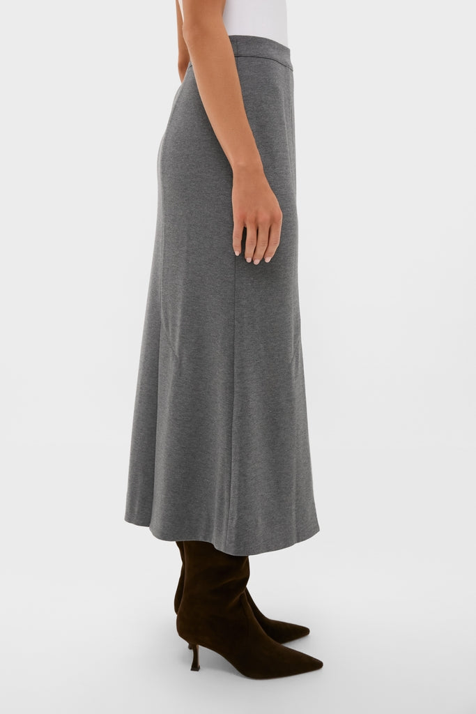 Charcoal Heather Mona Maxi Skirt