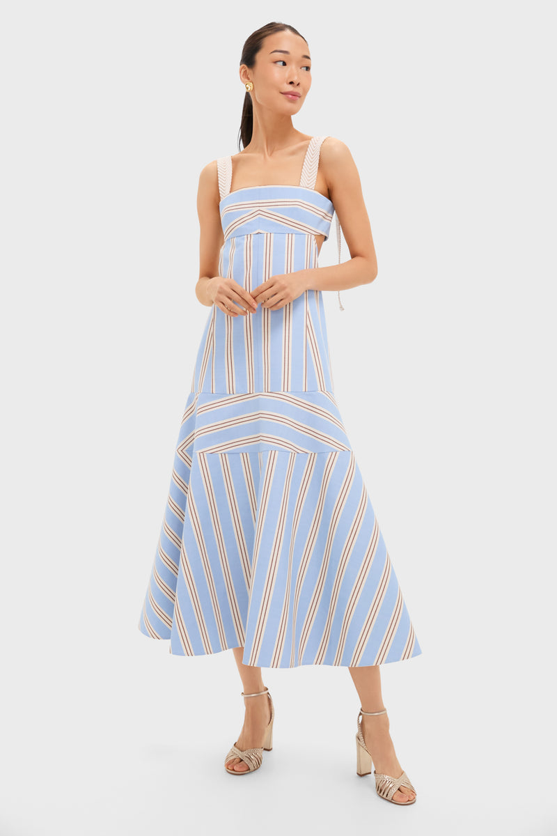 Havana Stripe Talette Dress