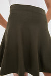 Olive Connie Knit Mini Skirt