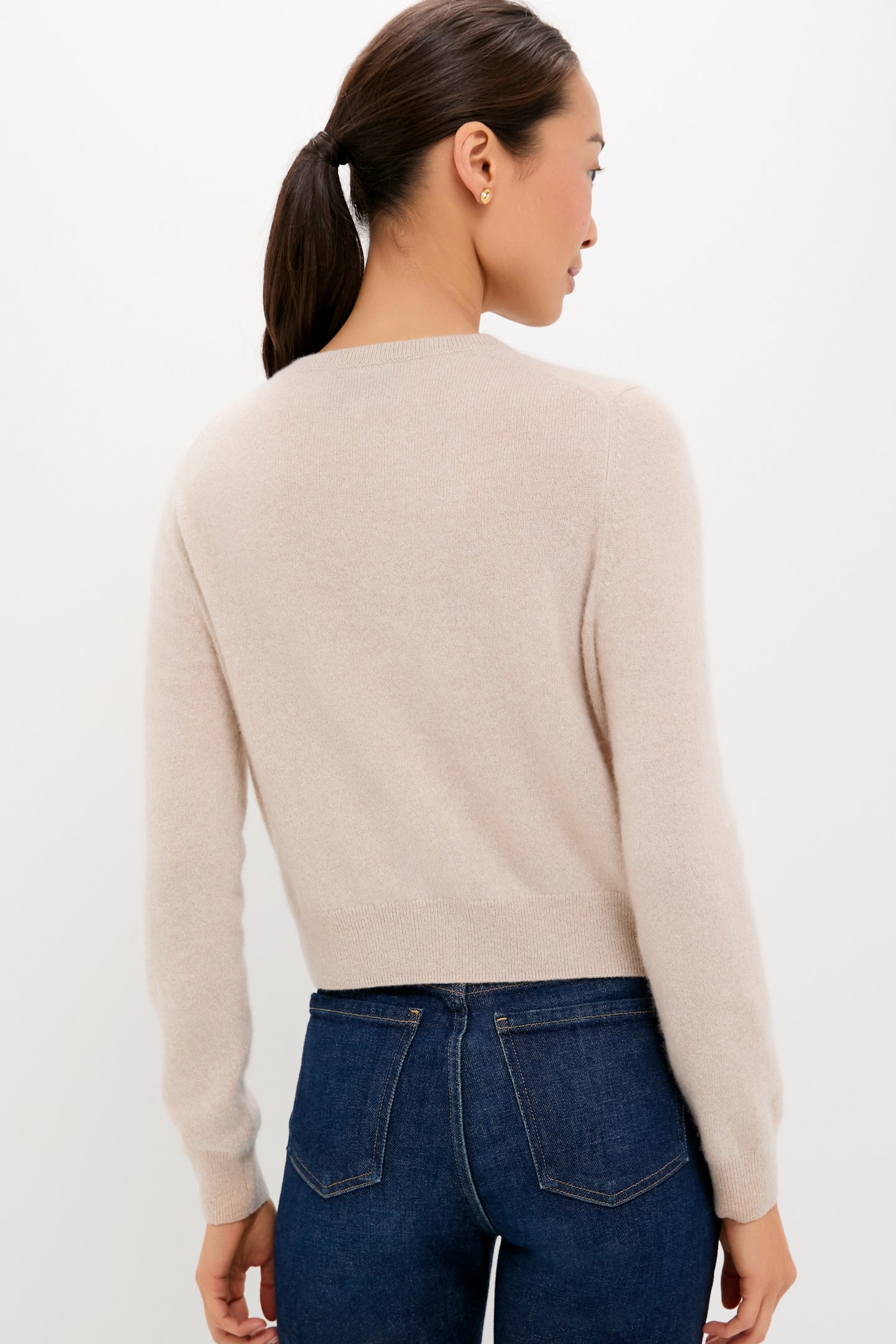 Sandstone Cashmere Riley Cardigan