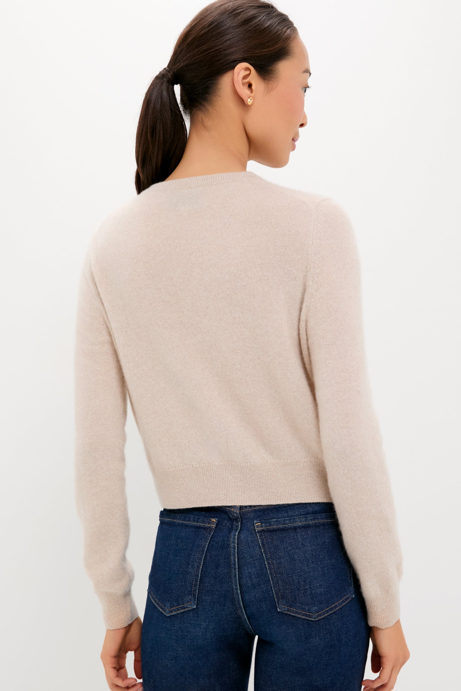 Sandstone Cashmere Riley Cardigan