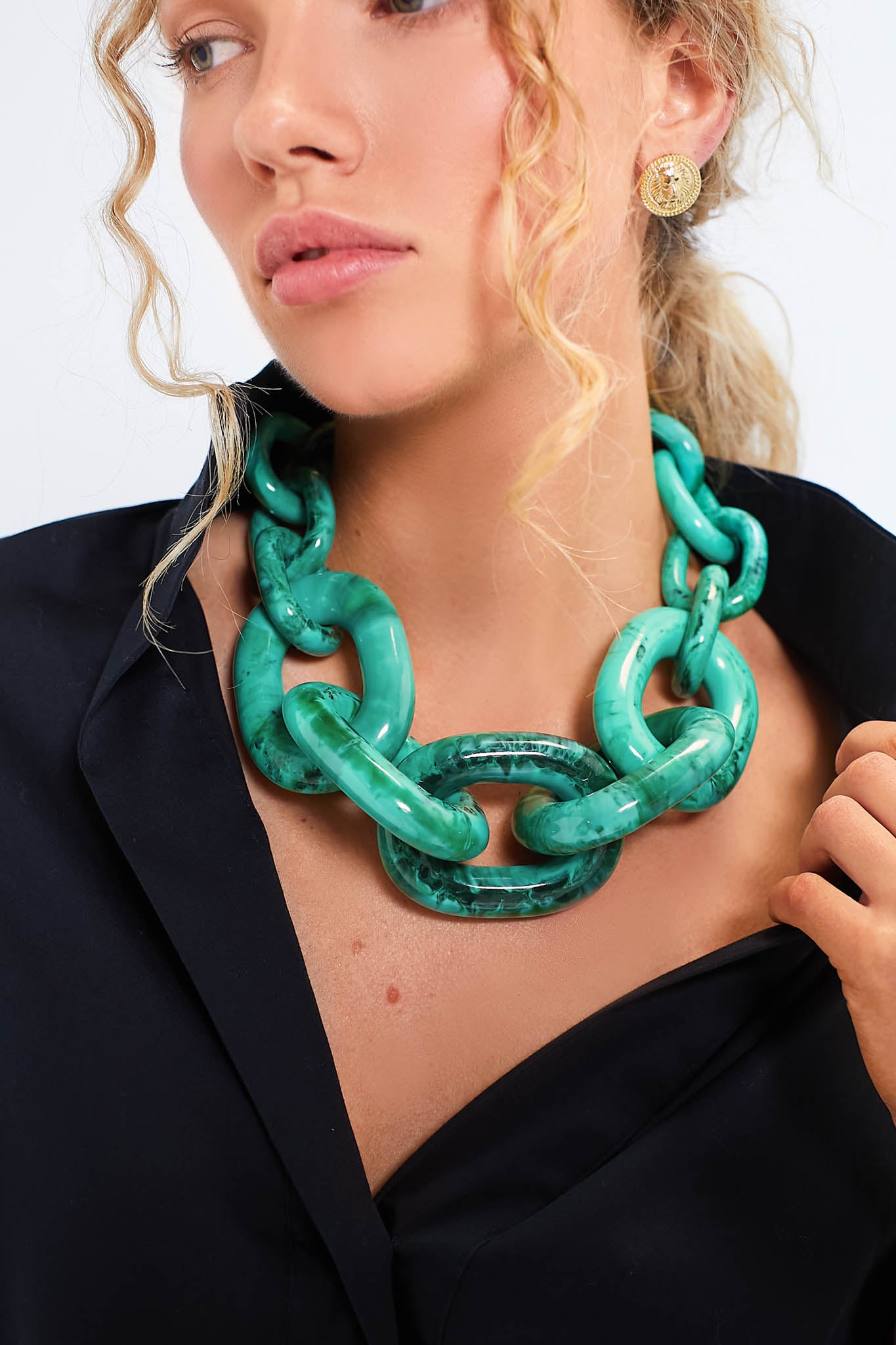 Malachite Marble Catena Necklace