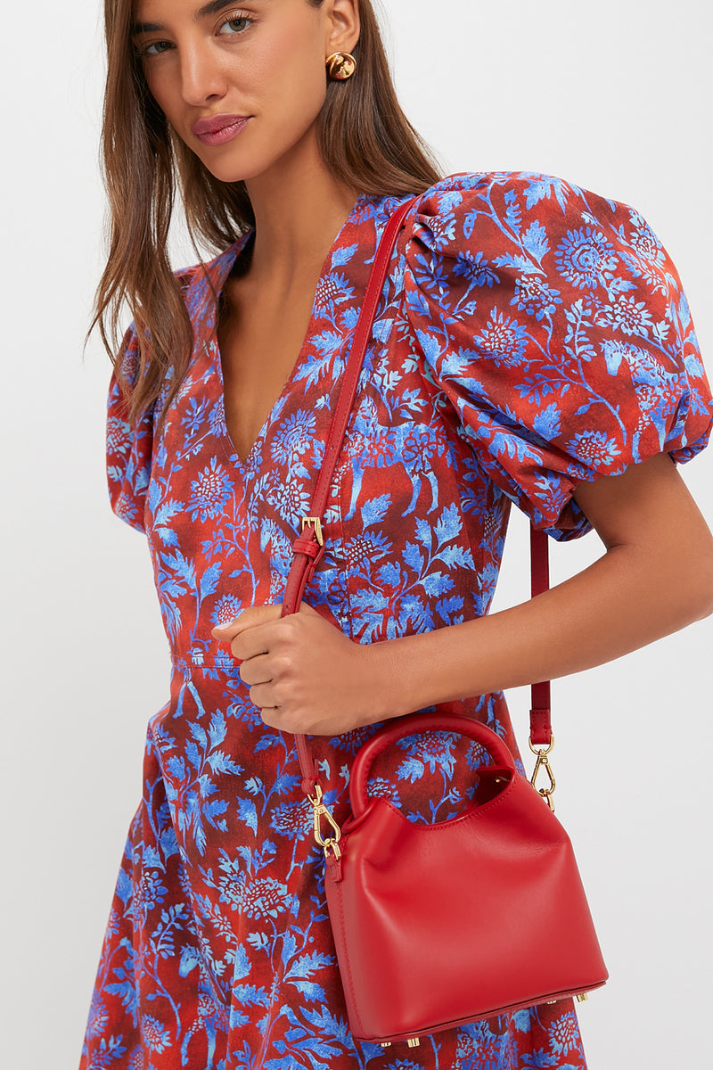 Red Leather Madeleine Bag