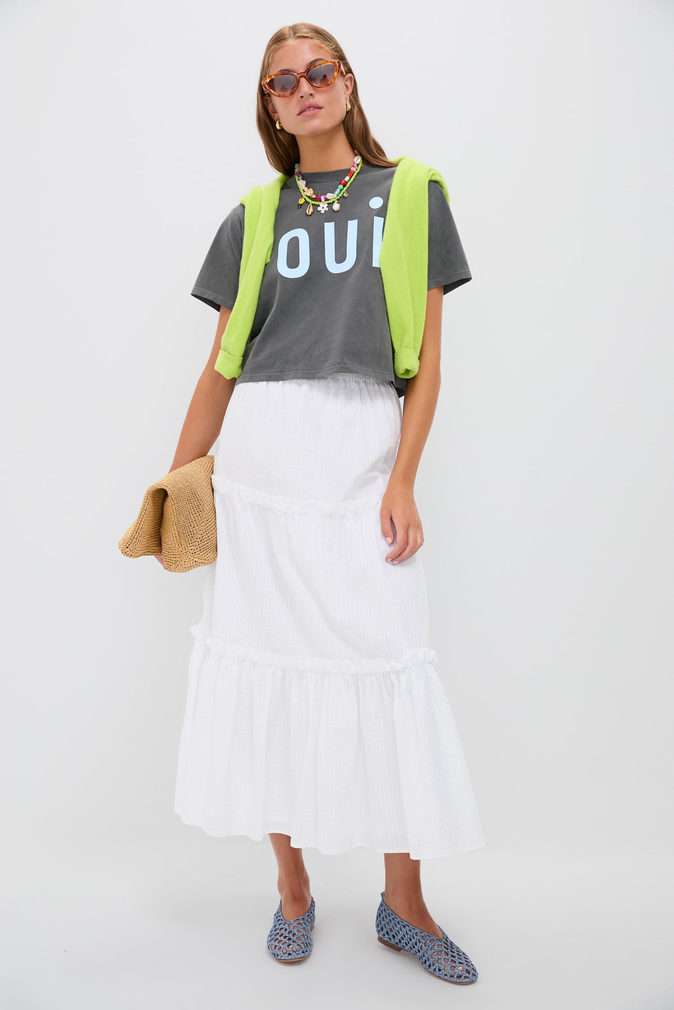 Faded Black Le Carre Tee