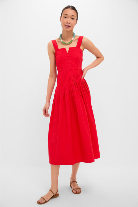 Hot Red The Day Break Dress