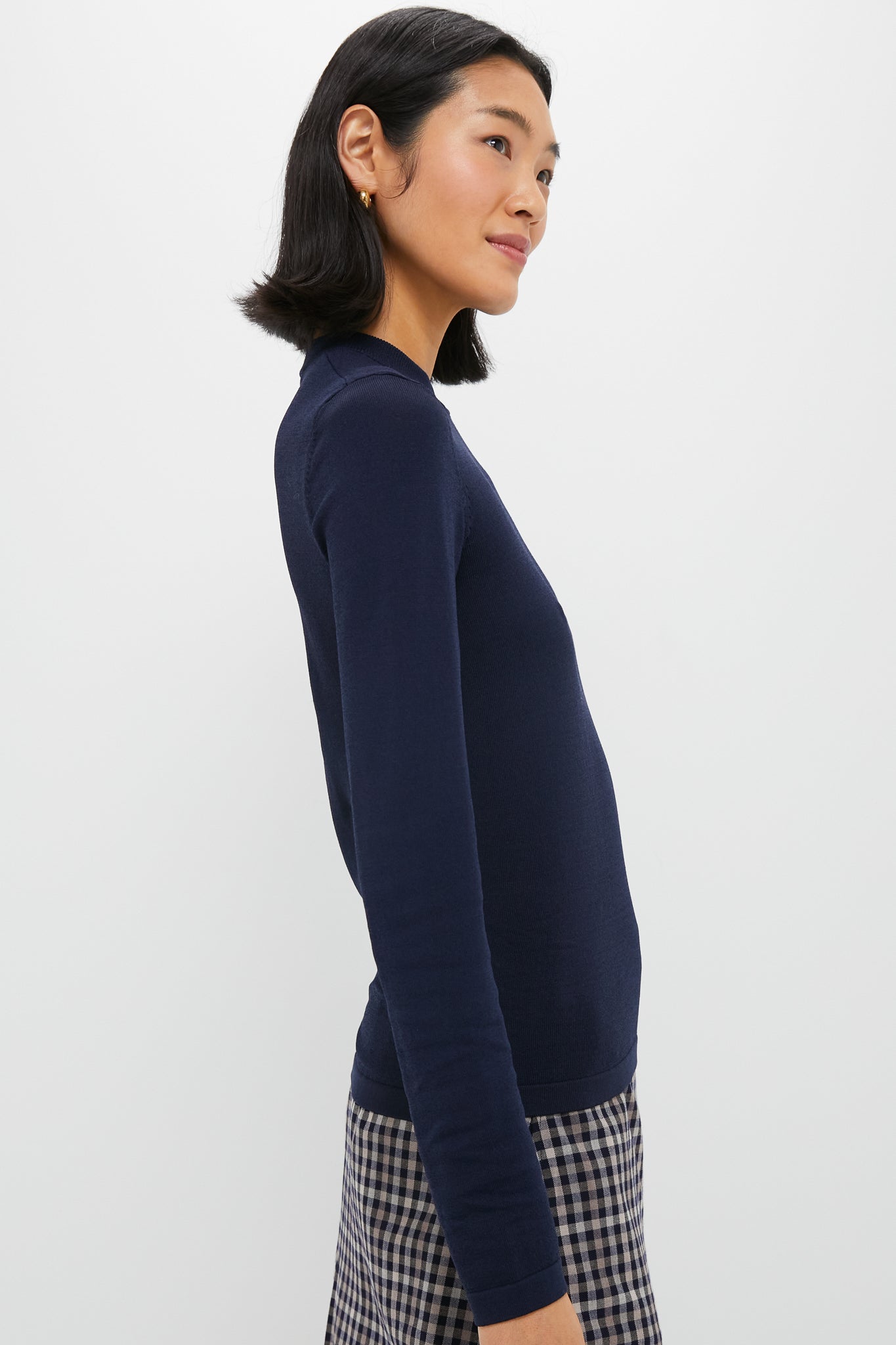 Navy Knit Vanessa Top