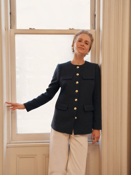 Women's Black Blazer Happy Sailed Cropped Blazer For Women Classic