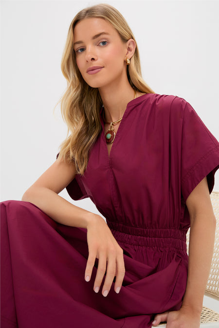 Burgundy Emmy Maxi Dress