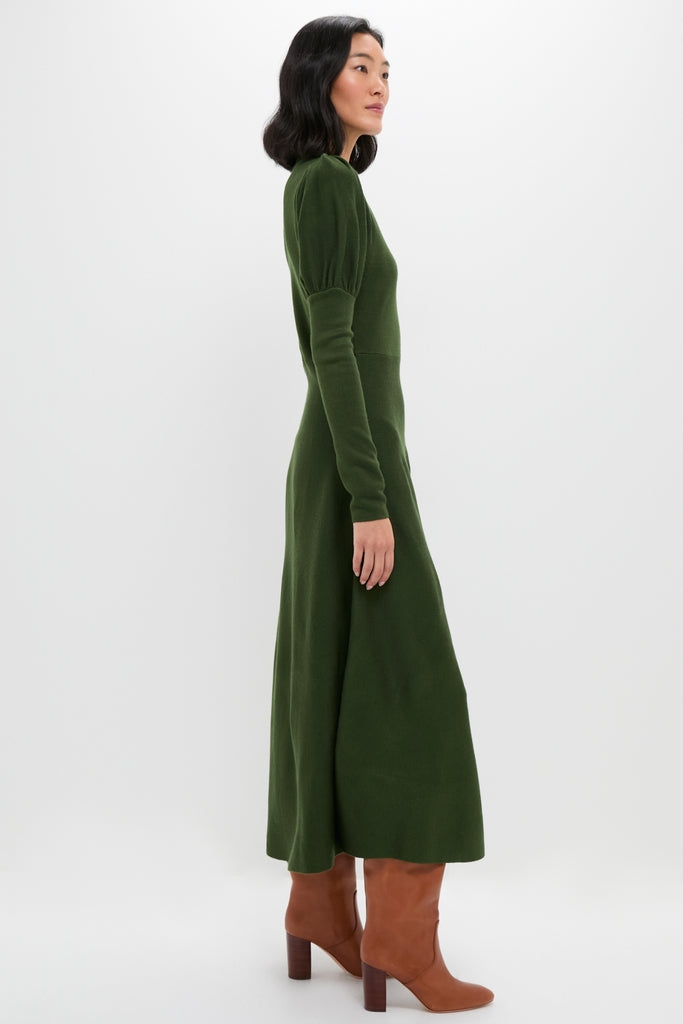 Pomander Place Olive Brielle Sweater Dress Olive / S Pomander Place Olive Brielle Sweater Dress Olive / S