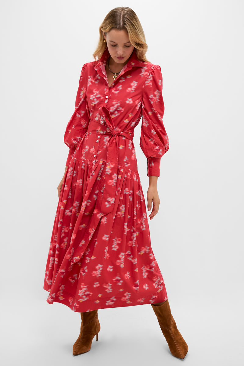 Lebombo Rust Nora Midi Dress