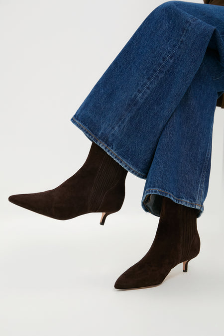 Espresso Lisa 45 Suede Boots