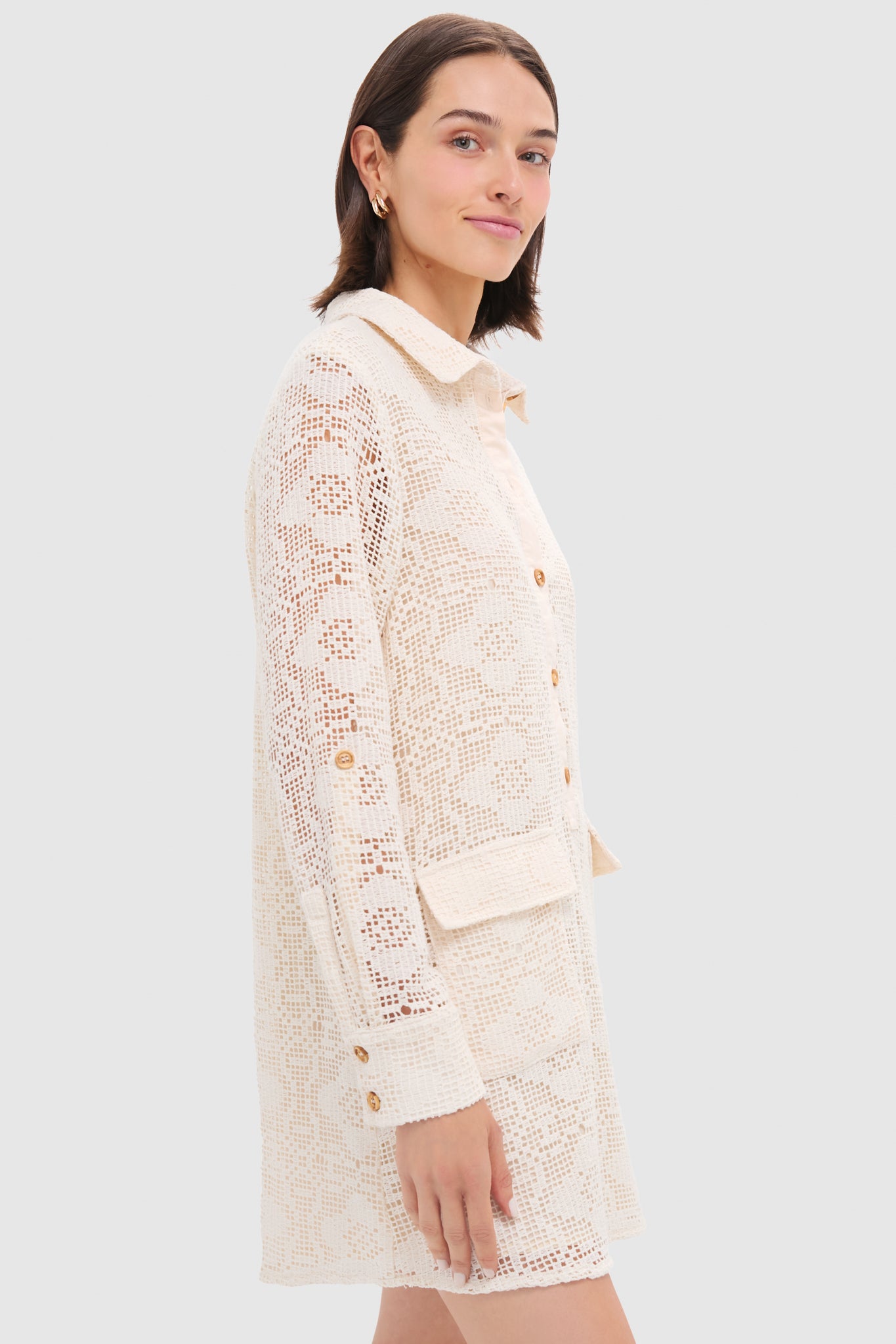 The Cream Lace Raya Dress