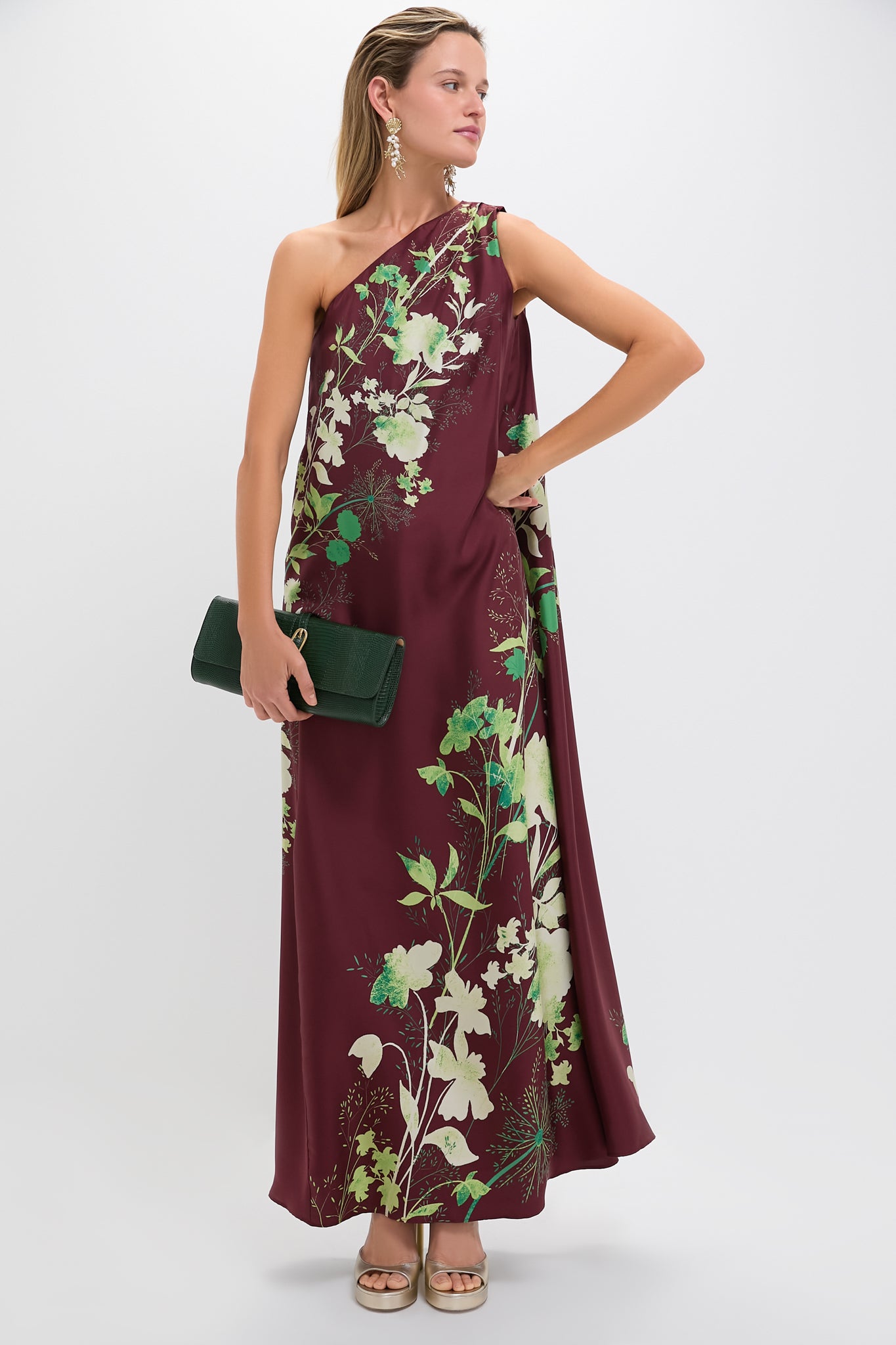 Emerald Belted Clutch