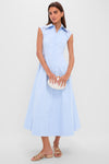 Mist Blue Franca Midi Dress