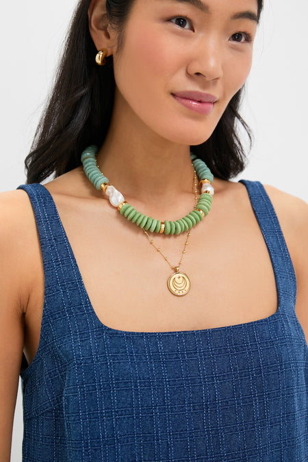 Textured Windowpane Denim Cassie Dress