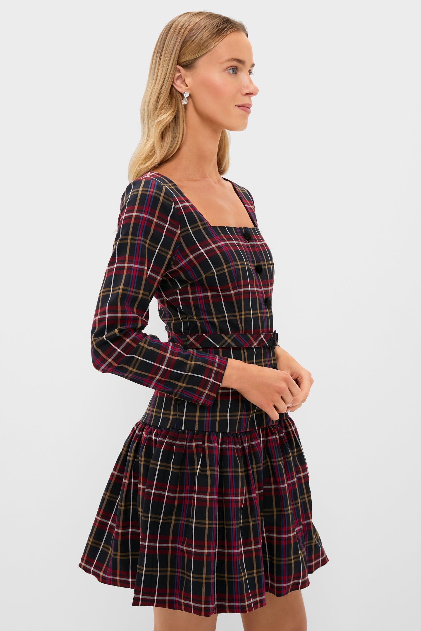 Baroque Tartan Bubble Liza Dress
