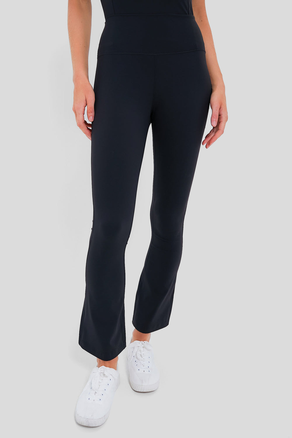 high waisted yoga dress pants Tnuck Sport Black High Rise Compression Spandex Millie Yoga Pant Black / XXS