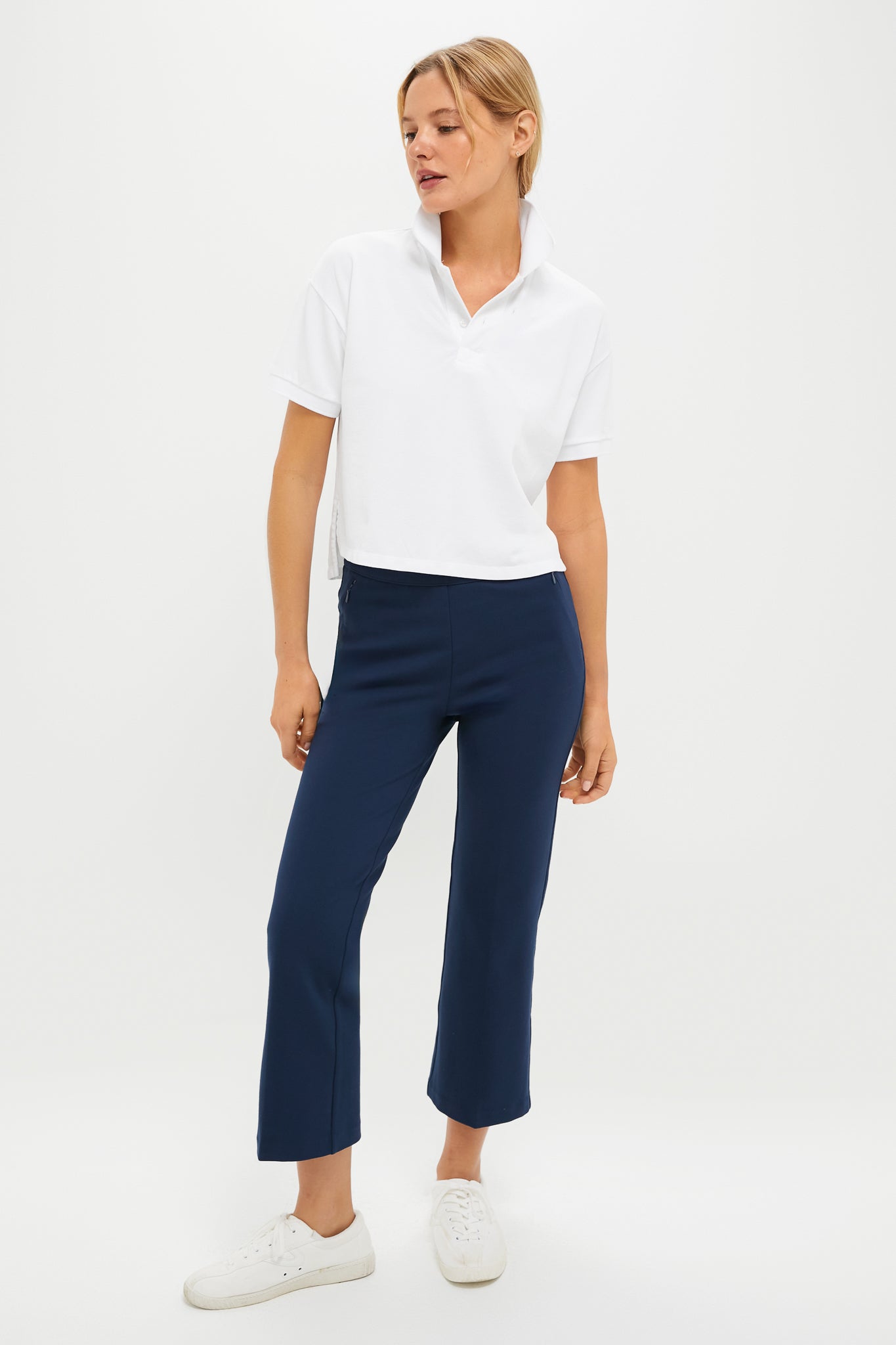 Petite Navy Compression September Pant