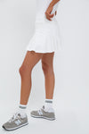 White Ric Rac 14 Inch Performance Jersey Lydia Tennis Skirt