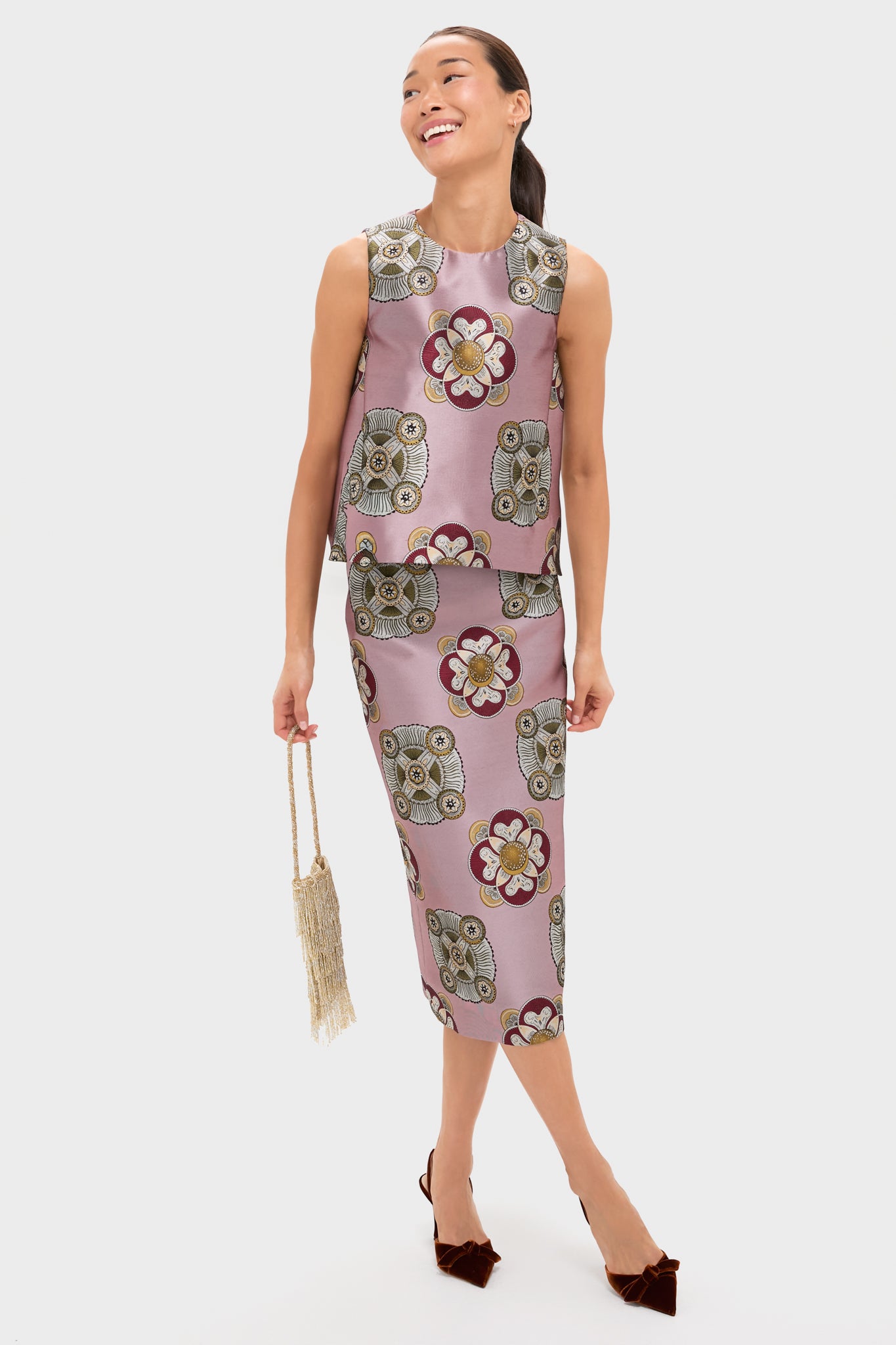 Nucleus Pink Pencil Skirt