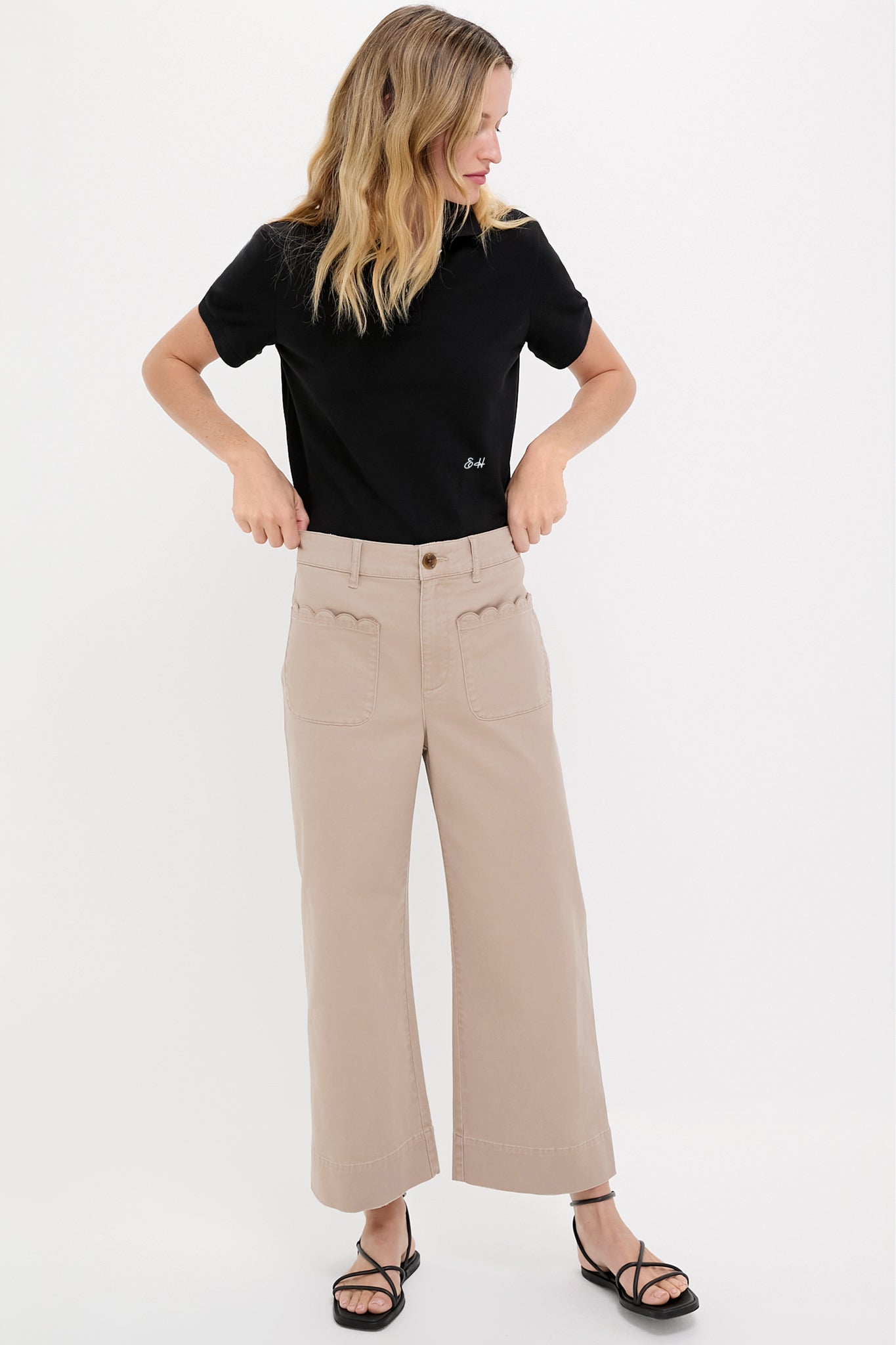 Black Pique Pique Murray Classic Polo