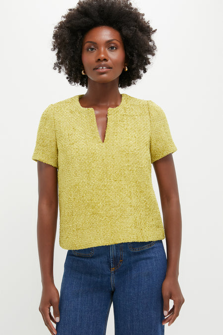 Citron Tweed Maebe Blouse
