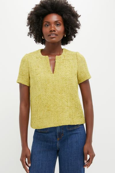 Citron Tweed Maebe Blouse | Hyacinth House