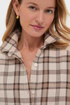 Brown Plaid Callahan Shirt Dress