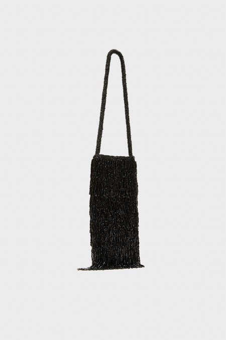 Black Beaded Josephine Mini Bag