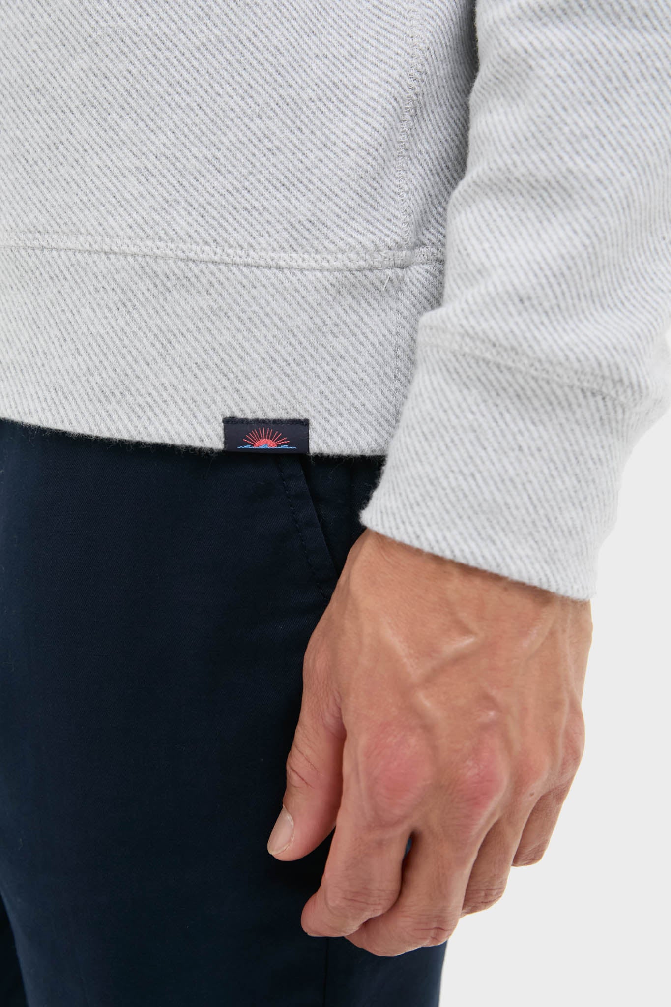 Light Heather Gray Legend Sweater Quarter Zip
