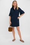 Navy Crepe Massey Dress