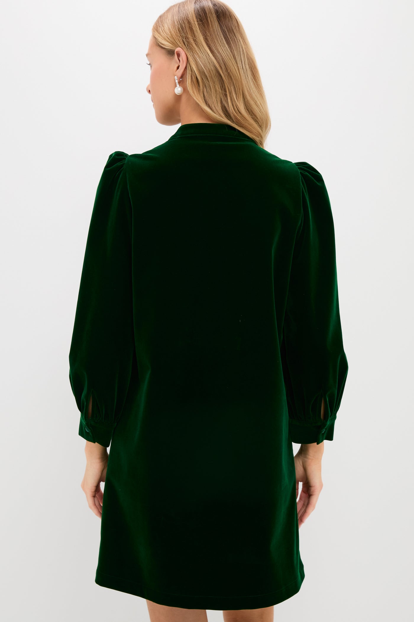 Pomander Place Hunter Green Velvet Samantha Dress Hunter Green / S Pomander Place Hunter Green Velvet Samantha Dress Hunter Green / S