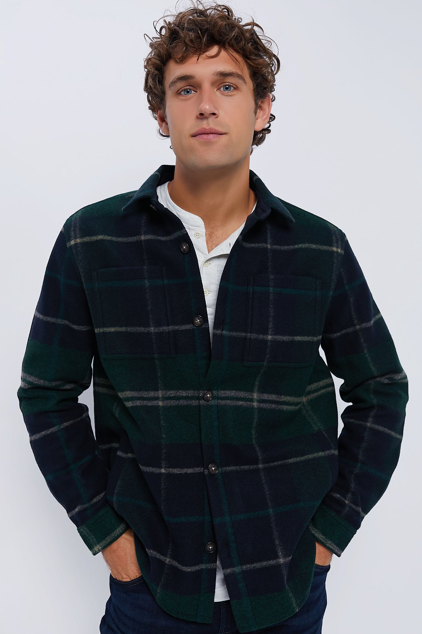 Green Loch Chapter Tailored Check Overshirt | Barbour
