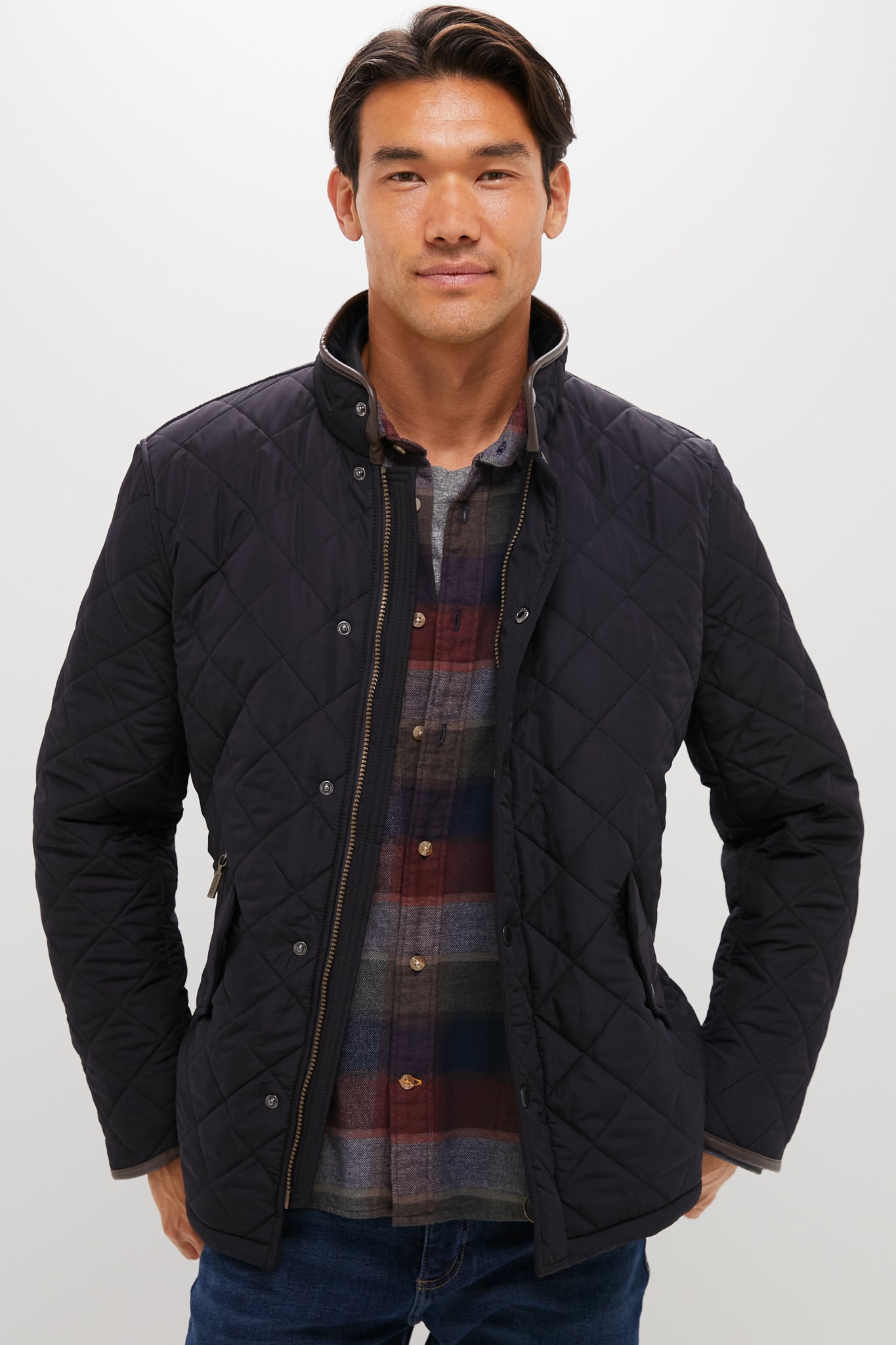 Navy Powell Quilt | Barbour