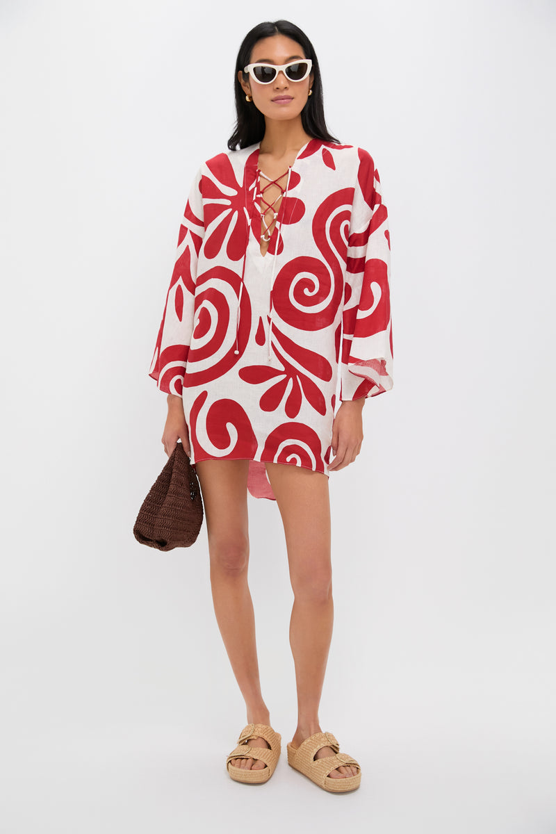 Cenote Scarlet Turin Mini Dress