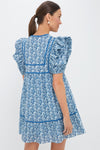 Blue Floral Rosaleigh Mini Dress